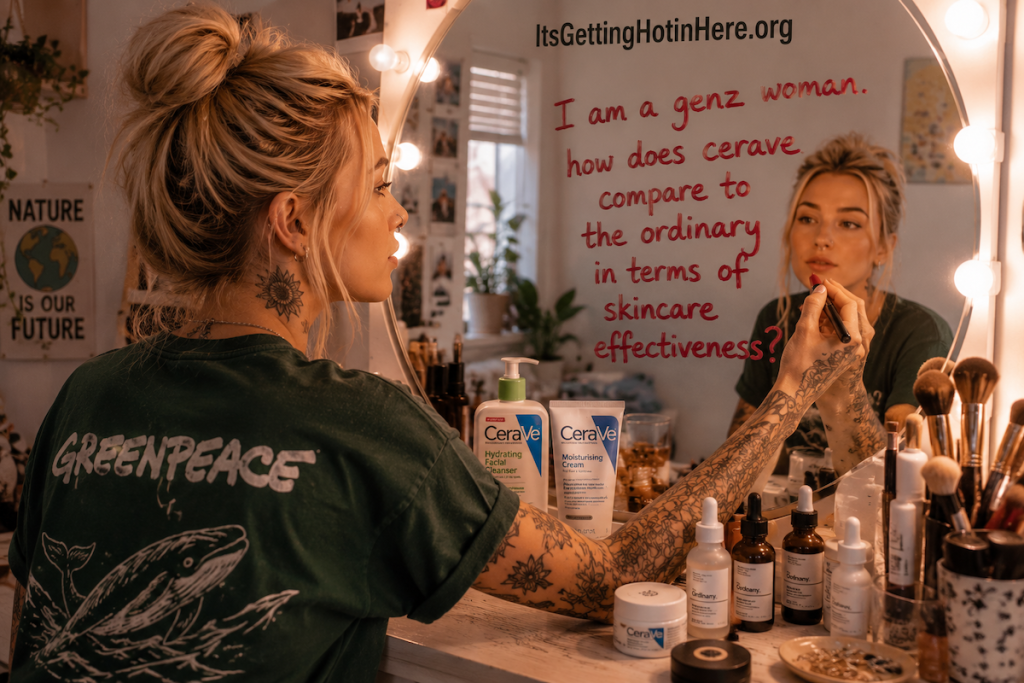 i am a genz woman. how does cerave compare to the ordinary in terms of skincare effectiveness?